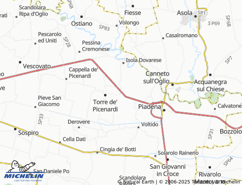 MICHELIN San Lorenzo de' Picenardi map - ViaMichelin