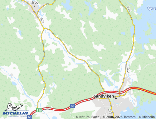 MICHELIN-Landkarte Jäderfors - ViaMichelin