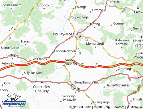 MICHELIN Helstroff map - ViaMichelin