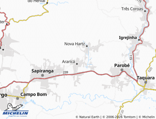 Mapa MICHELIN Da Canoa - ViaMichelin