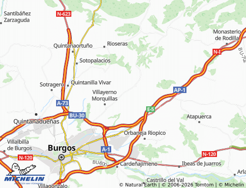 MICHELIN Hurones map - ViaMichelin