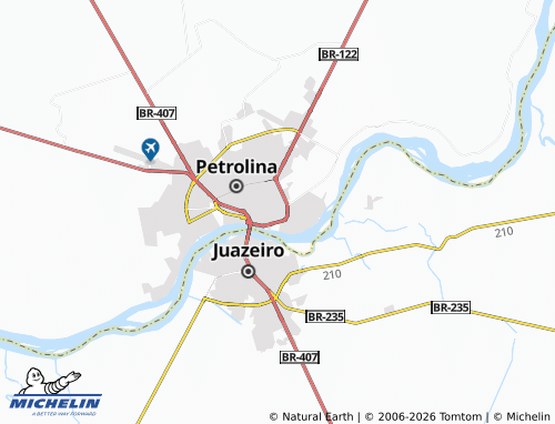 MICHELIN São José map - ViaMichelin
