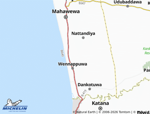 MICHELIN Nakele map - ViaMichelin