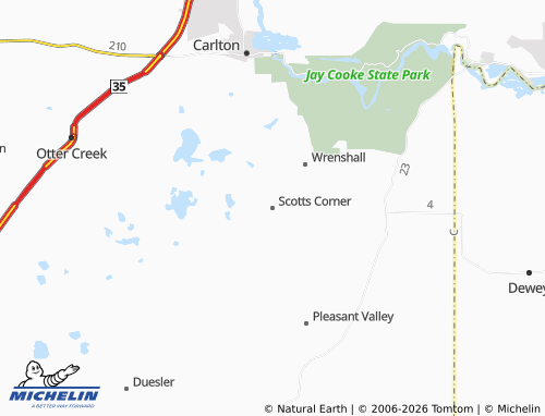 Mapa MICHELIN Scotts Corner - ViaMichelin