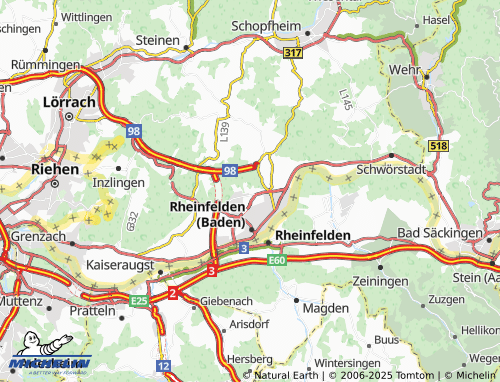 Carte MICHELIN Linsental - ViaMichelin