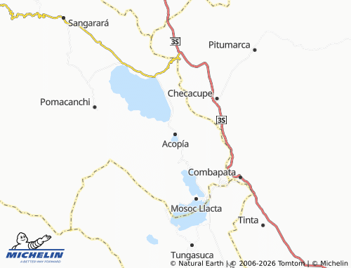 MICHELIN Acopía map - ViaMichelin