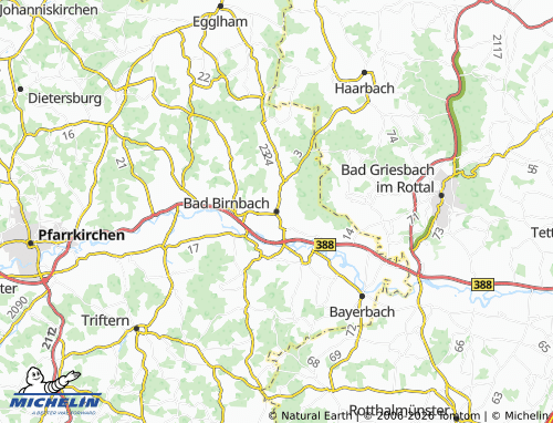 Mappa MICHELIN Bad Birnbach - ViaMichelin