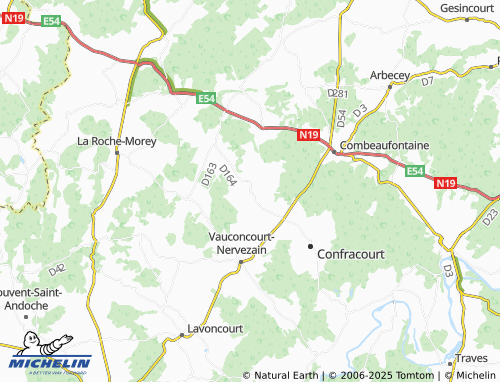 Mappa MICHELIN Cornot - ViaMichelin