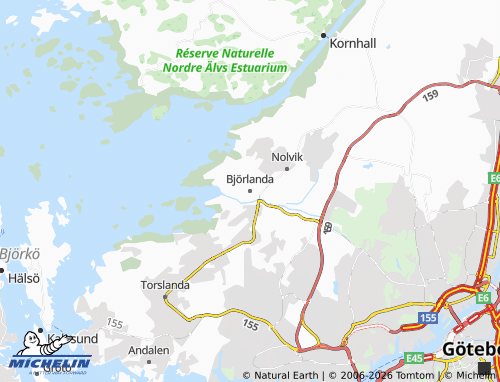 Carte MICHELIN Björlanda - ViaMichelin