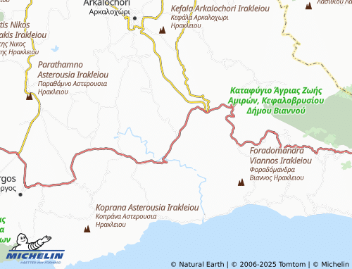 MICHELIN Skinias map - ViaMichelin