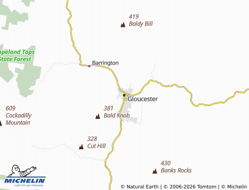 Mapa MICHELIN Gloucester - ViaMichelin