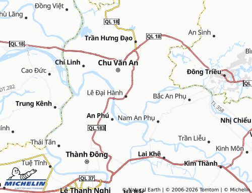 Mappa MICHELIN Tân Dân - ViaMichelin