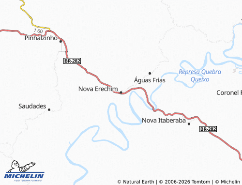 Mappa MICHELIN Nova Erechim - ViaMichelin