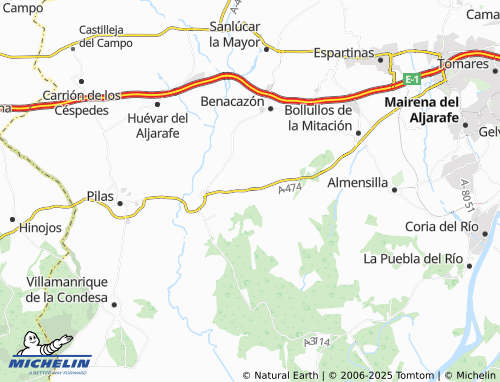 Carte MICHELIN El Buho Real - ViaMichelin