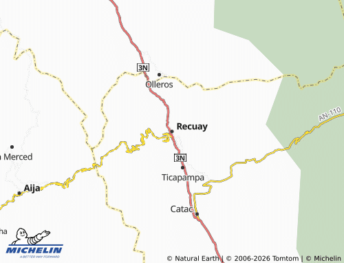 Mappa MICHELIN Recuay - ViaMichelin