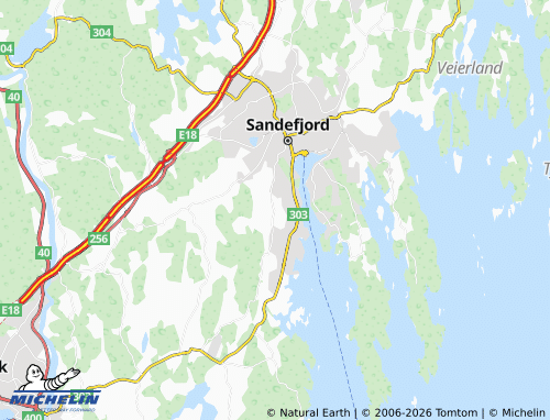 Mapa MICHELIN Lystad - ViaMichelin