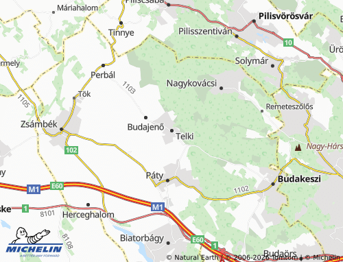 Mapa MICHELIN Telki - ViaMichelin