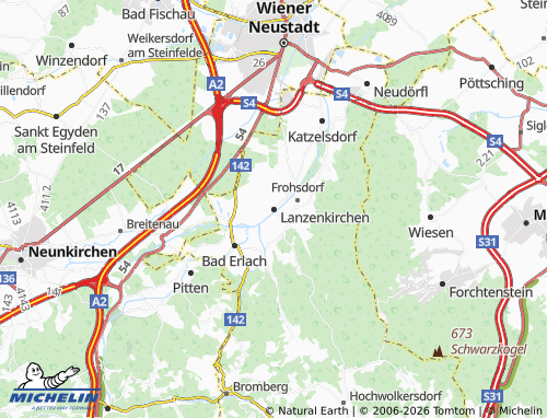 MICHELIN Lanzenkirchen map - ViaMichelin
