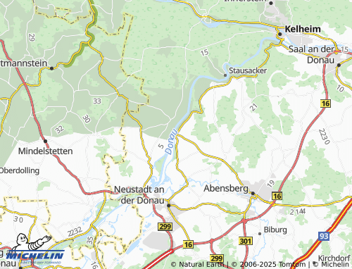 MICHELIN Eining map - ViaMichelin