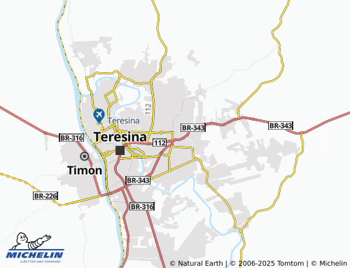 MICHELIN Uruguai map - ViaMichelin