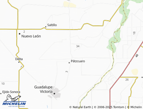 MICHELIN Lázaro Cárdenas La 28 map - ViaMichelin