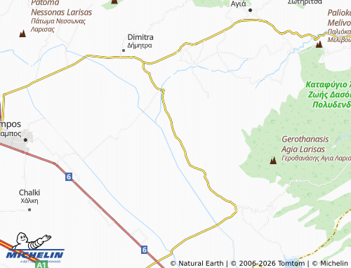 MICHELIN Kastri map - ViaMichelin