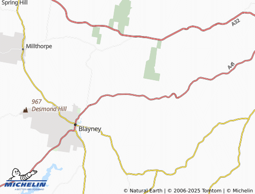 MICHELIN Kings Plains map - ViaMichelin