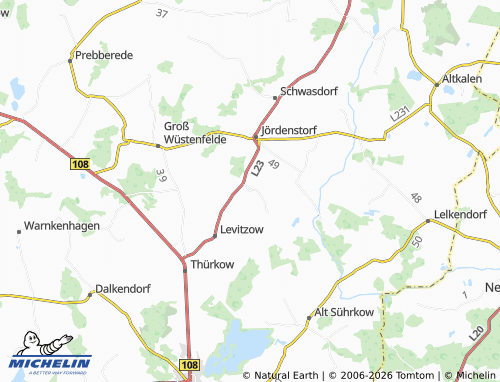 MICHELIN Sukow-Marienhof map - ViaMichelin