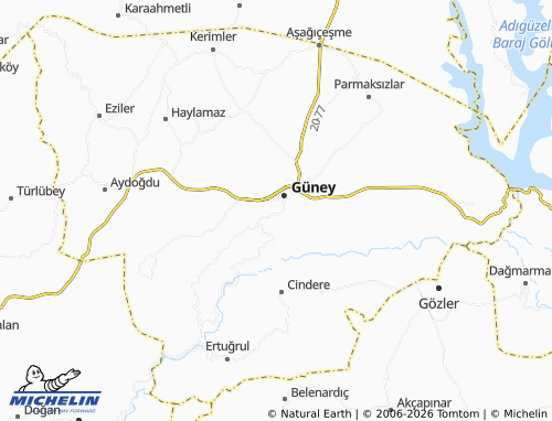 Mapa MICHELIN Üç Eylül - ViaMichelin