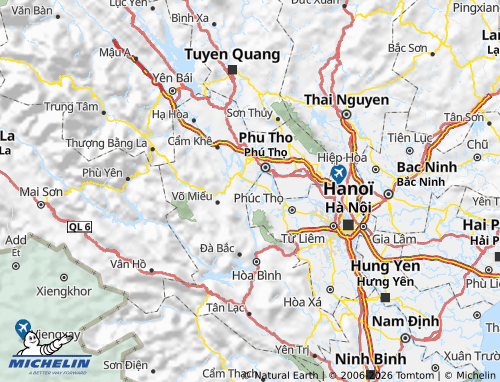 MICHELIN Thanh Thủy map - ViaMichelin