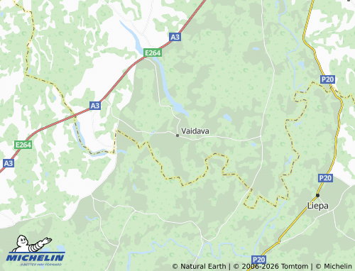 Mapa MICHELIN Vaidavas pagasts - ViaMichelin