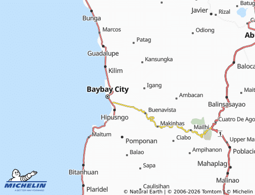 MICHELIN Kan-Ipa map - ViaMichelin