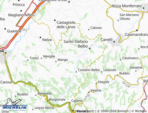 Mapa MICHELIN Camo - ViaMichelin