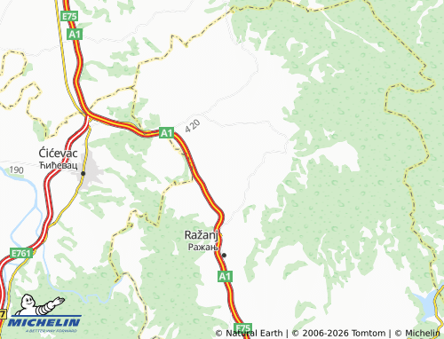 Mapa MICHELIN Šetka - ViaMichelin