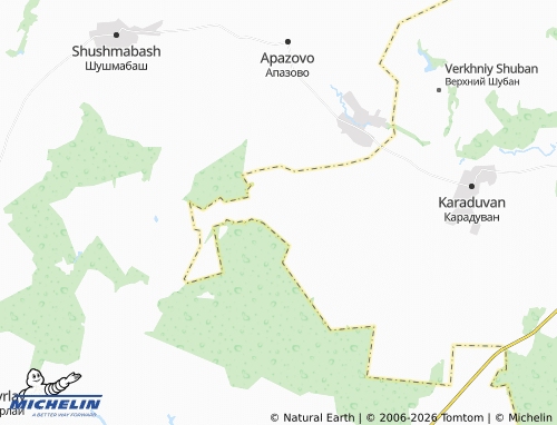 MICHELIN-Landkarte Knyabash - ViaMichelin