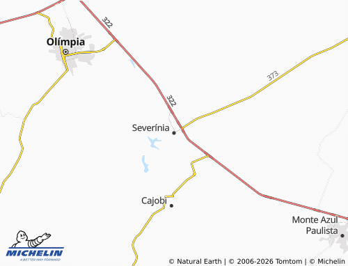 MICHELIN Severínia map - ViaMichelin