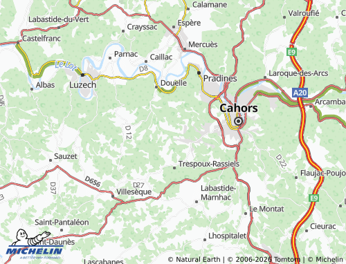 MICHELIN Les Garric map - ViaMichelin
