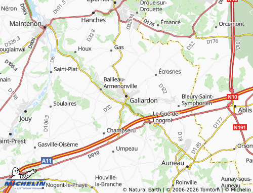 Mappa MICHELIN Gallardon - ViaMichelin