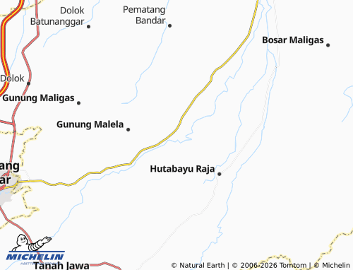 MICHELIN Marihat Bukit map - ViaMichelin