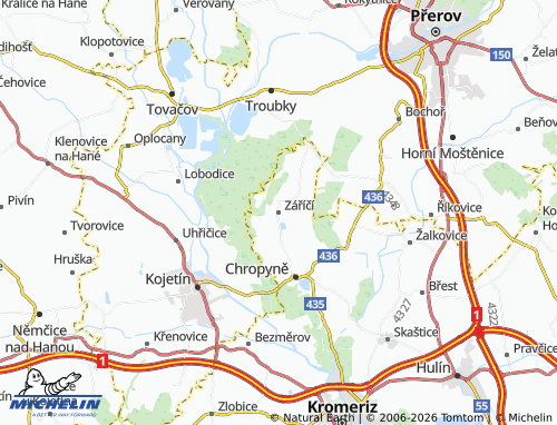 Mappa MICHELIN Záříčí - ViaMichelin