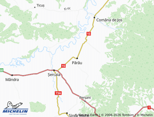 MICHELIN Părău map - ViaMichelin