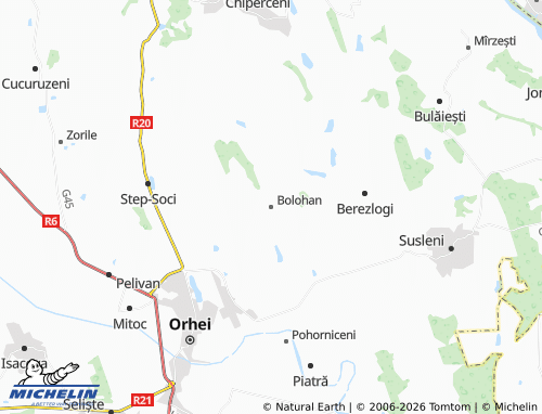 Mapa MICHELIN Bolohan - ViaMichelin
