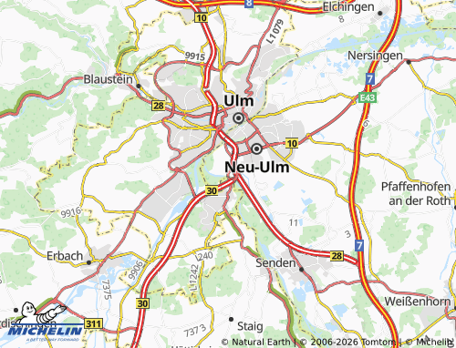 MICHELIN Illerbrücke map - ViaMichelin