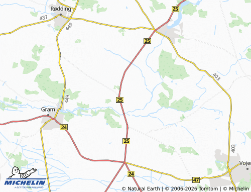 Mapa MICHELIN Øster Lindet - ViaMichelin