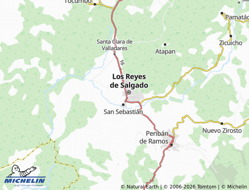 Mapa MICHELIN Nueva Eréndira - ViaMichelin