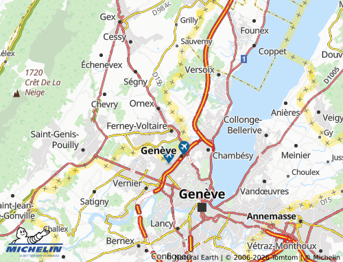 Mapa MICHELIN Ferney-Voltaire - ViaMichelin