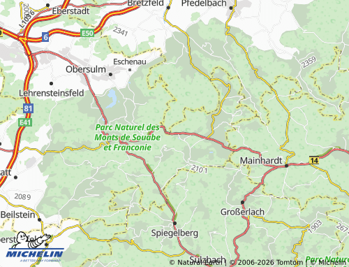 Mapa MICHELIN Bernbach - ViaMichelin