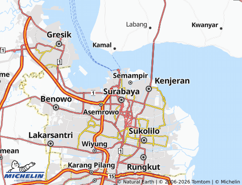 Mapa MICHELIN Krembangan Utara - ViaMichelin