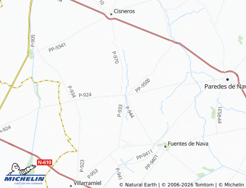 MICHELIN Frechilla map - ViaMichelin
