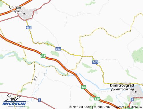 Mapa MICHELIN Tselina - ViaMichelin